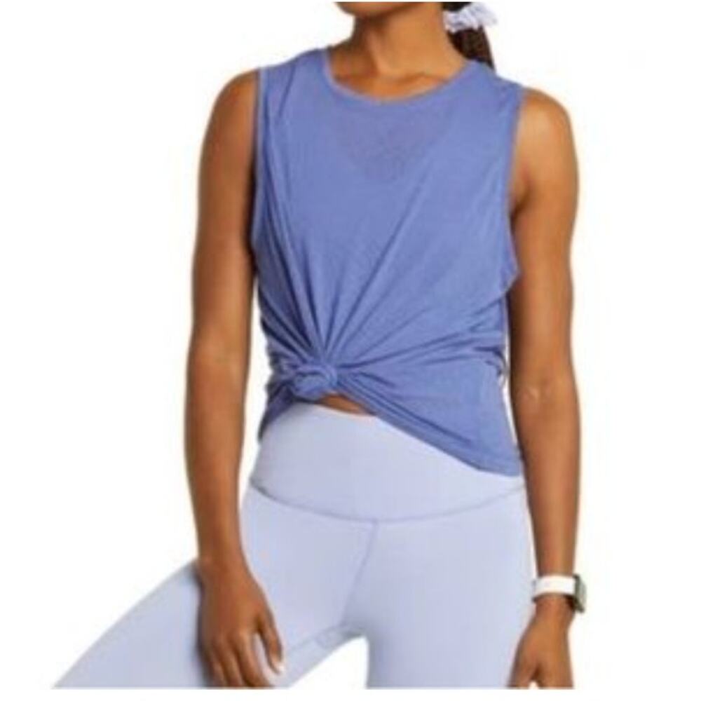 Zella Tie Front Activewear Tank Top NWOT